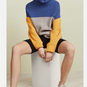 Free People Softly Structured Color Block Sweater Size XS
